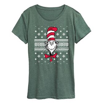 Women's The Cat In The Hat Christmas Graphic Tee