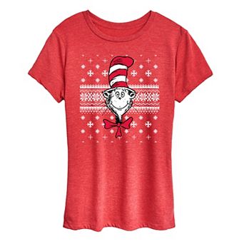 Women's The Cat In The Hat Christmas Graphic Tee