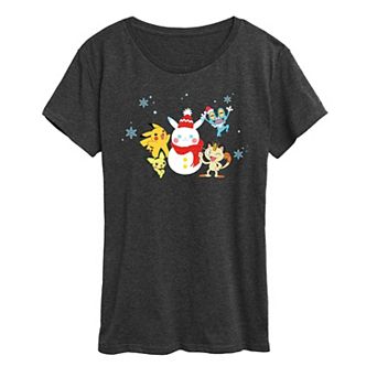 Women's Pokémon Snow-Pikachu Christmas Graphic Tee