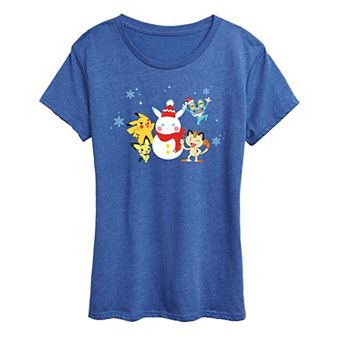 Women's Pokémon Snow-Pikachu Christmas Graphic Tee