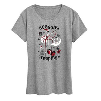 Women's Disney's The Nightmare Before Christmas Season's Creepings Christmas Graphic Tee