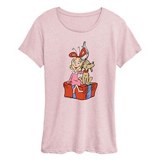 Women's Dr. Seuss The Grinch Max & Cindy Lou Who Christmas Graphic Tee
