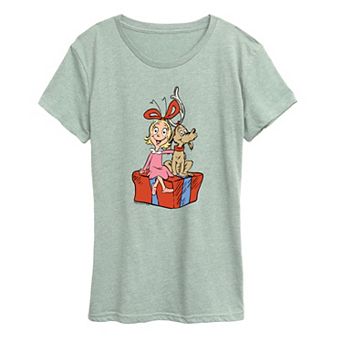 Women's Dr. Seuss The Grinch Max & Cindy Lou Who Christmas Graphic Tee