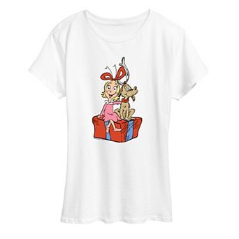 Women's Dr. Seuss The Grinch Max & Cindy Lou Who Christmas Graphic Tee