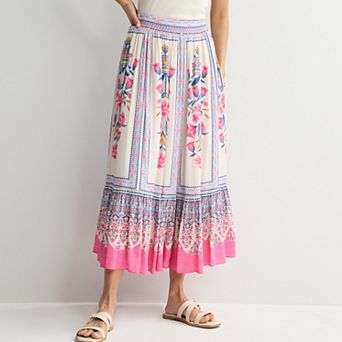 Women's Farmers Market Smocked Waist Skirt