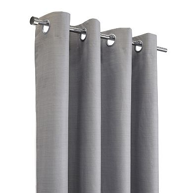 100% Polyester Mason Lightweight Texture Printed Blackout Grommet Curtain Panel