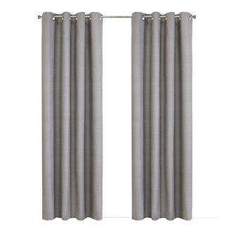 100% Polyester Mason Lightweight Texture Printed Blackout Grommet Curtain Panel