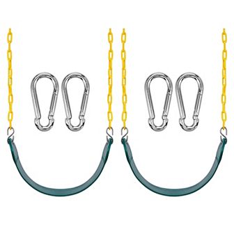 Sorbus 2 Pack 68" Chain Heavy Duty Swing Seat with Snap Hooks - Playground Swing Supports 220lb