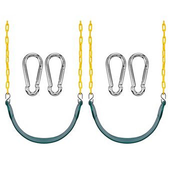 Sorbus 2 Pack 68" Chain Heavy Duty Swing Seat with Snap Hooks - Playground Swing Supports 220lb