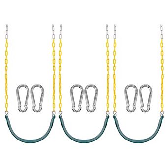 Sorbus 3 Pack 68" Chain Heavy Duty Swing Seat with Snap Hooks - Playground Swing Supports 220lb