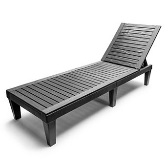 Sorbus Outdoor Chaise Lounge Chair - for Poolside Tanning, Sunbathing, or Relaxing