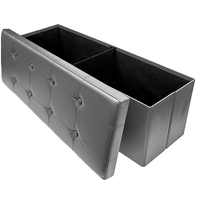 Sorbus 43 inch Faux Leather Storage Bench - for Bedroom, Coffee Table, Bed end, Footrest, Foot Stool