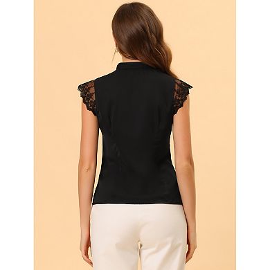 2 Packs Women's Work Office V Neck Sleeveless Basic Blouse Top