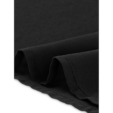 2 Packs Women's Lantern Long Sleeve Round Neck Asymmetrical Irregular Hem Casual Blouse Tops