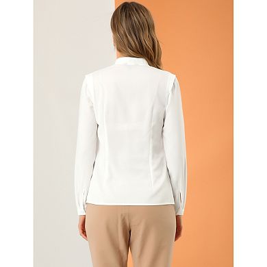 2 Packs Women's Elegant V Neck Long Sleeves Button Down Shirt