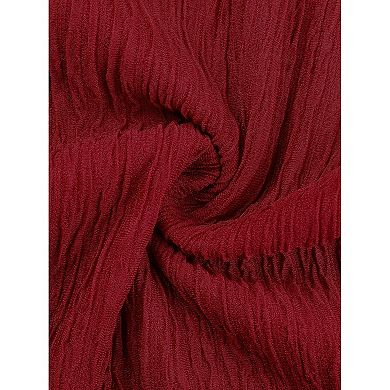 2 Packs Crew Neck Top for Women's Ruched Solid Half Sleeve Basic Casual Blouse Tops