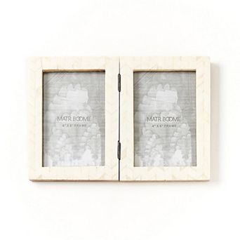 Artemis Double Picture Frame - Handcrafted Bone