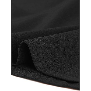 2 Packs Peplum Top for Women's 3/4 Sleeve Belted Elegant Business Work Blouse