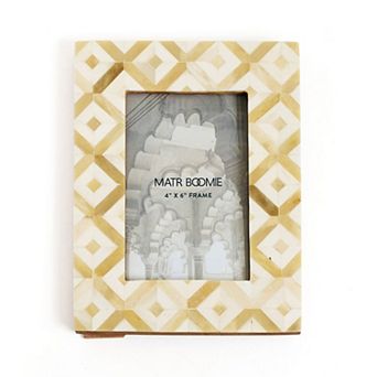 Dari Sandstone Mosaic Picture Frame - Hand Carved Bone