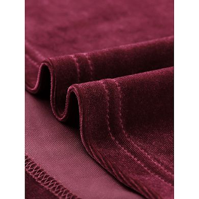 2 Packs Women's Turtleneck Velvet Top Long Sleeve Work Shirts Basic Velour Blouse