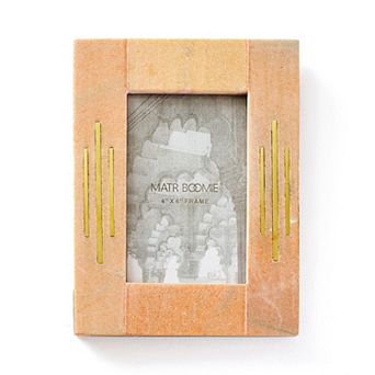 Jaipuri Picture Frame - Pink Carved Marble