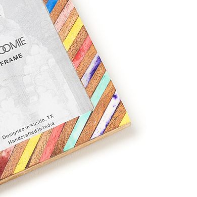 Banka Mundi Double Picture Frame - Bone, Wood