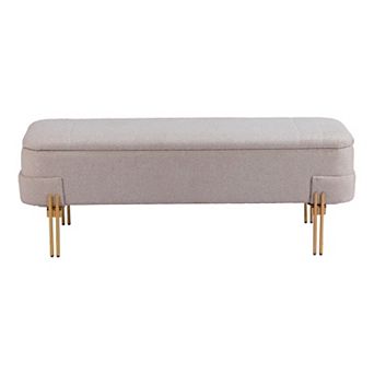 ZUO Lebreton Storage Bench