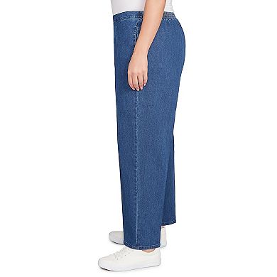 Plus Size Alfred Dunner All Around Elastic Medium Length Denim Jeans