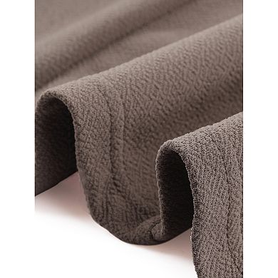 Women's 2 Piece Outfits Square Neck Blouse and Long Pants Elegant Business Sets