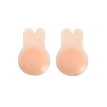 Women's Lift Up Nipple Covers Strapless Invisible Backless Silicone Sticky Reusable Adhesive Bras M