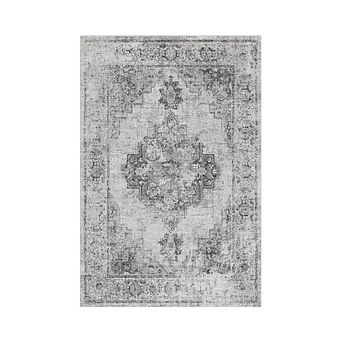 Garvee Vintage Floral Area Rug Machine Washable Stain Resistant for Home Decoration