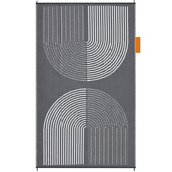 Garvee Geometric Outdoor Carpet Waterproof Reversible for Balcony Gadern RV Trip