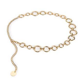 Women's Nine West Multi Organic O-Rings Chain Belt