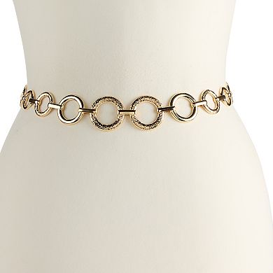 Women's Nine West Multi Organic O-Rings Chain Belt