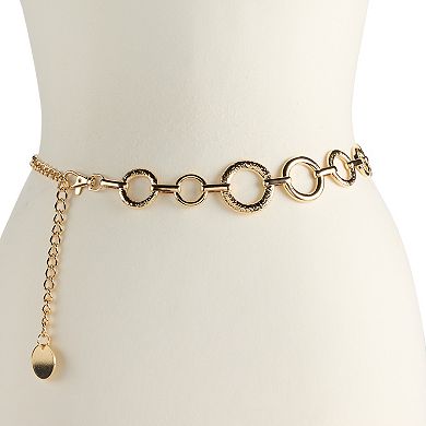Women's Nine West Multi Organic O-Rings Chain Belt