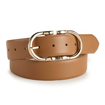 Women's Nine West Split Center Bar Buckle Belt