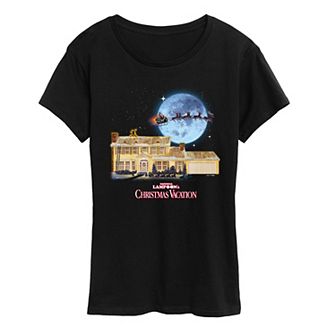 Women's National Lampoon's Christmas Vacation Griswold's House Short Sleeve Christmas Graphic Tee