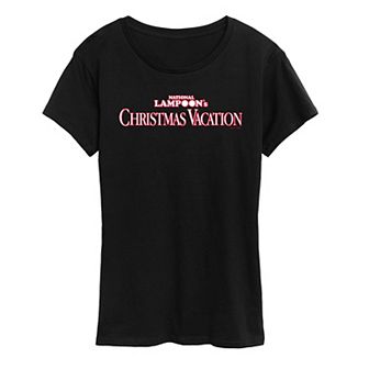 Women's National Lampoon's Christmas Vacation Logo Short Sleeve Christmas Graphic Tee