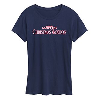 Women's National Lampoon's Christmas Vacation Logo Short Sleeve Christmas Graphic Tee