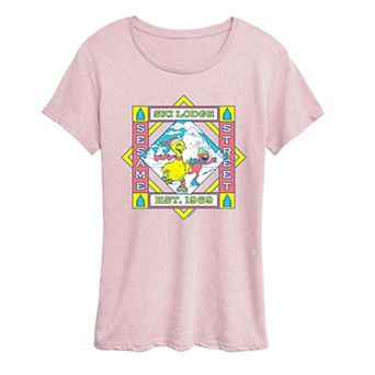 Women's Sesame Street Ski Lodge Est. 1969 Short Sleeve Christmas Graphic Tee