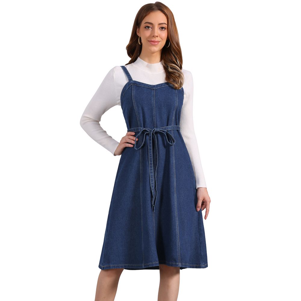 jean dress near me Women's Casual Denim Long Sleeve Lapel Button Down Maxi Shirt Dresses,Blue,Small at Amazon Women's Clothing store Designed with a flattering fit INSPIRE CHIC Women's Denim Sleeveless