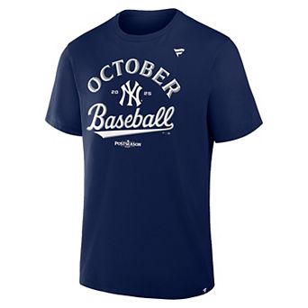 Men's Fanatics New York Yankees 2025 MLB Postseason Locker Room T-Shirt