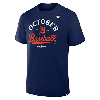 Men's Fanatics Detroit Tigers 2025 MLB Postseason Locker Room T-Shirt