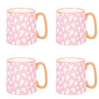 10 Strawberry Street 4 pc Bella Ghost Mug Set