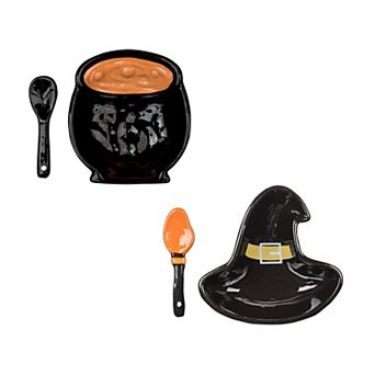 10 Strawberry Street 2 pc Witchy Dip Serving Set with Bowl & Spreader Set