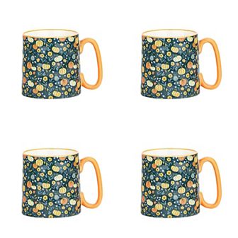 10 Strawberry Street Bella Autumn Twilight 4 pc Mug Set