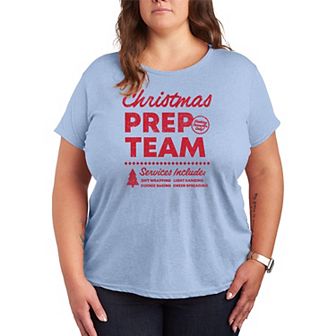 Plus Size ChristmasPrep Team Christmas Graphic Tee