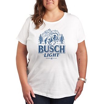 Plus Size Busch Light Western Short Sleeve Graphic Tee
