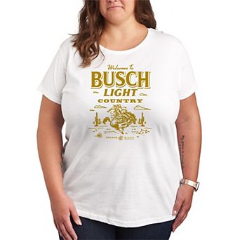 Plus Size Busch Light Welcome To Busch Light Country Short Sleeve Graphic Tee