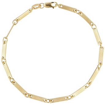 Sunkissed Sterling Sterling Silver Bar Link Bracelet